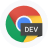 Chrome for developers logo.