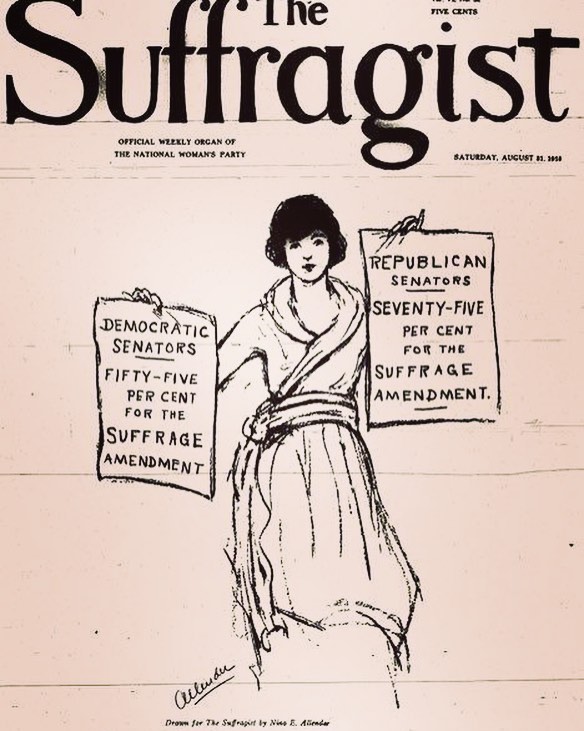 While fighting for women&rsquo;s right to vote, the NWP followed the principle of holding the party in power responsible. They kept careful track of how effectively political parties were supporting woman suffrage, encouraging Democrats and Republicans to avoid being on the wrong side of history. (Pictured: Cover of &ldquo;The Suffragist&rdquo; 100 years ago #OnThisDay)