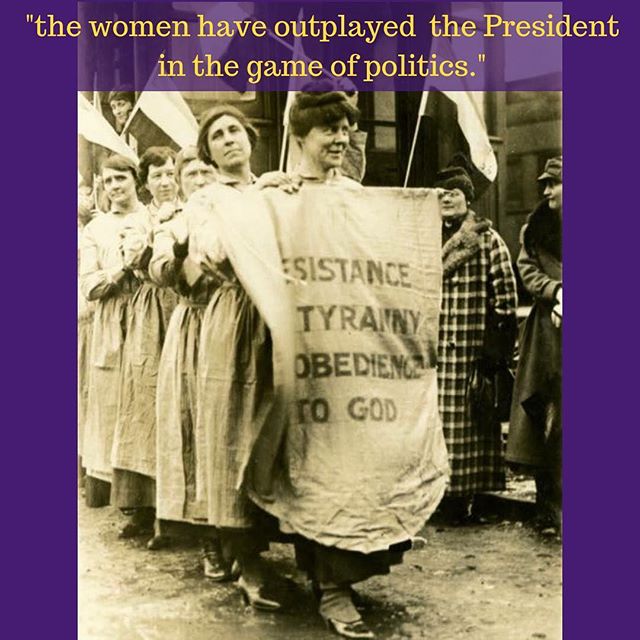 &ldquo;Whatever one may think of the methods pursued by the militant suffragettes who have been trying to force the President to exert himself more vigorously in behalf of the equal suffrage amendment, it is evident that the women have outplayed the President in the game of politics. Last fall, when many of them were arrested and sent to the workhouse for carrying banners in front of the White House bearing quotations from the President&rsquo;s speeches, the Administration was compelled to release them from jail and after appeal to higher courts they won their cases. Following complaints made by the women the superintendent of the workhouse was dismissed.&rdquo; -&ldquo;Bossing the Boss,&rdquo; The Wilmington Evening Journal, reprinted in The Suffragist on September 7, 1918 #herstory #womenshistory #equality #civilrights