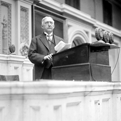 A Joint Session of Congress memorializing President Woodrow Wilson