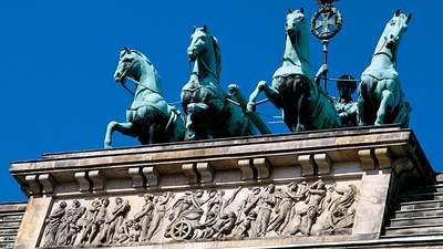 Top of Brandenburg Gate, Berlin, Germany