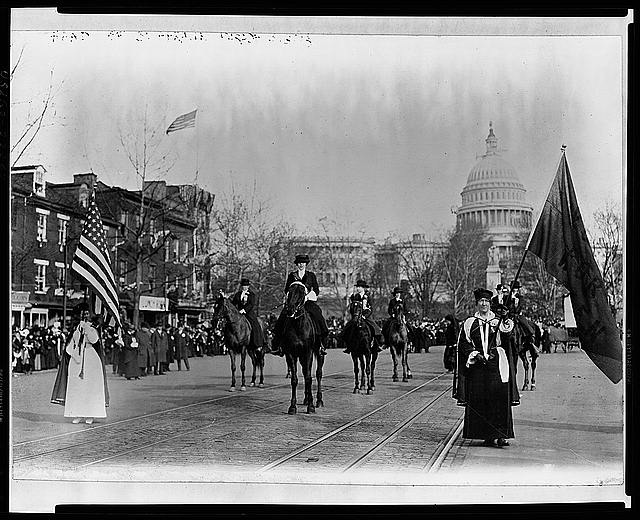 Head of suffrage parade in Washington, D.C., Mar. 3, 1913