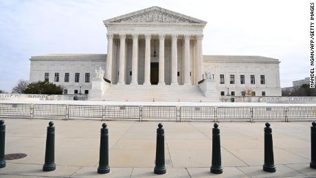 The US Supreme Court is seen in Washington,DC on December 7, 2020.