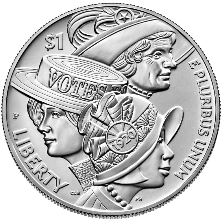 2020 Women's Suffrage Centennial Commemorative Silver Dollar Uncirculated Obverse