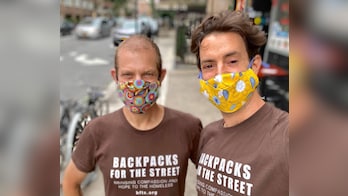 NYC couple has given 10,000 backpacks, 200 gallons of sanitizer to homeless during pandemic