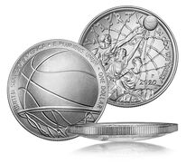 Basketball Hall of Fame 2020 Uncirculated Silver Dollar