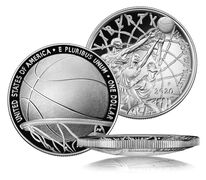 Basketball Hall of Fame 2020 Proof Silver Dollar