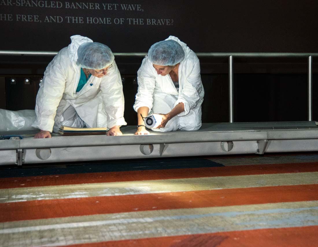 Conservation of the Star-Spangled Banner is made possible through donations like yours.