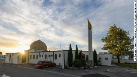 General view of Al Noor Mosque prior to the sunset prayer on April 04, 2019 in Christchurch, New Zealand. 