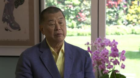 Apple Daily owner Jimmy Lai speaks to CNN&#39;s Will Ripley