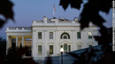 WASHINGTON, DC - NOVEMBER 17: The sun sets at the White House on Monday, Nov 16, 2020 in Washington, DC. (Photo by Jabin Botsford/The Washington Post via Getty Images)