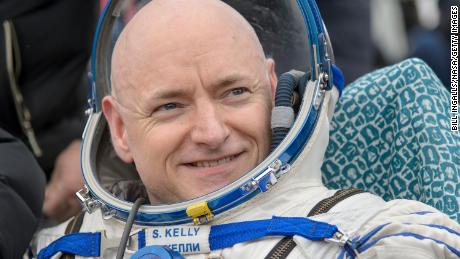 ZHEZKAZGAN, KAZAKHSTAN - MARCH 2: In this handout provided by NASA, Expedition 46 Commander Scott Kelly of NASA rest in a chair outside of the Soyuz TMA-18M spacecraft just minutes after he and Russian cosmonauts Mikhail Kornienko and Sergey Volkov of Roscosmos landed in a remote area on March 2, 2016 near the town of Zhezkazgan, Kazakhstan. Kelly and Kornienko completed an International Space Station record year-long mission to collect valuable data on the effect of long duration weightlessness on the human body that will be used to formulate a human mission to Mars. Volkov returned after spending six months on the station. (Photo by Bill Ingalls/NASA via Getty Images)