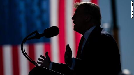 President Donald Trump speaks during a campaign rally at Phoenix Goodyear Airport, Wednesday, Oct. 28, 2020, in Goodyear, Ariz. (AP Photo/Evan Vucci)