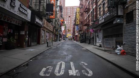 Chinatown in Manhattan is seen empty with all of it&#39;s business closed amid the coronavirus outbreak. The state of New York has turned into the epicenter of the COVID-19 coronavirus in the United States with over 75,000 confirmed cases and 1,500+ deaths reported. (Photo by Braulio Jatar/Echoes Wire/Barcroft Media/Getty Images)
