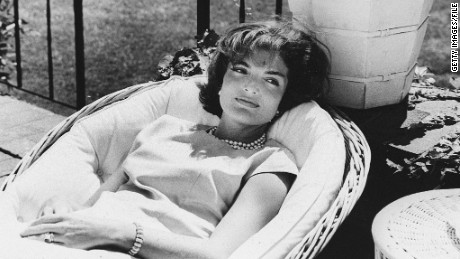 Picture dated December 1961 of US First Lady Jacqueline Kennedy relaxing in a chair, a few weeks after her husband John F. Kennedy won the US presidential election. (Photo credit should read STAFF/AFP/Getty Images) 