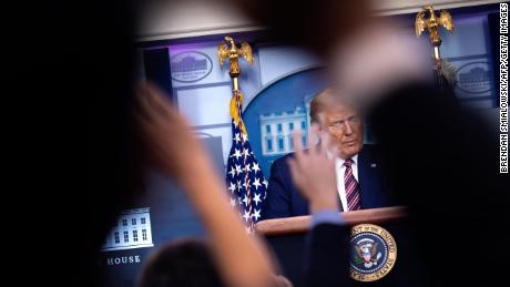 US President Donald Trump waits to take questions during a briefing at the White House September 27, 2020, in Washington, DC. - US President Donald Trump paid just $750 in federal income taxes in 2016, the year he won the election, The New York Times reported September 27, 2020, citing tax return data extending more than 20 years. 