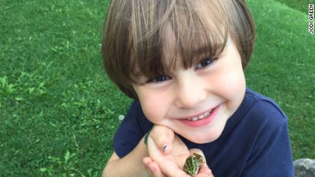 Noah&#39;s mom says he loves to go out and find frogs in the back yard. He makes a place with water and rocks for them to hang out in, observes them and then releases them near the river that runs behind the house so that they are safe from the lawn mower when his dad cuts the grass. 