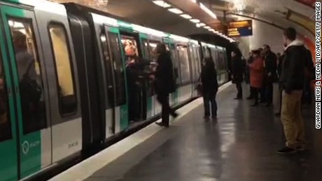 A video grab taken from footage obtained from Guardian News &amp; Media Ltd in the United Kingdom on February 18, 2015 shows Chelsea football fans packed onto a Paris Metro train pushing a passenger to prevent him from boarding the carriage at a station in Paris on February 17, 2015. Chelsea Football Club said on February 18 it was prepared to ban self-proclaimed racist fans who were filmed preventing a black man from boarding a Paris subway train, saying their behaviour was &#39;abhorrent&#39;. Amateur footage obtained by The Guardian newspaper captured the incident in a Metro station shortly before Chelsea&#39;s Champions League march with Paris Saint-Germain in the French capital on Tuesday evening. The unidentified black man repeatedly tried to squeeze into the carriage and they aggressively pushed him back. The film then cuts to them chanting: &#39;We&#39;re racist, we&#39;re racist, and that&#39;s the way we like it.&#39; AFP PHOTO / GUARDIAN NEWS &amp; MEDIA LTD (Photo credit should read -/AFP/Getty Images)
