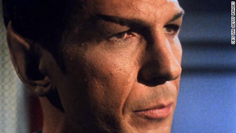 LOS ANGELES - OCTOBER 20: Leonard Nimoy as Mr. Spock in the STAR TREK: THE ORIGINAL SERIES episode, &quot;What Are Little Girls Made Of?&quot;  Season 1, episode 7.  Original air date, October 20, 1966.  Image is a frame grab. (Photo by CBS via Getty Images) *** Local Caption *** Leonard Nimoy
