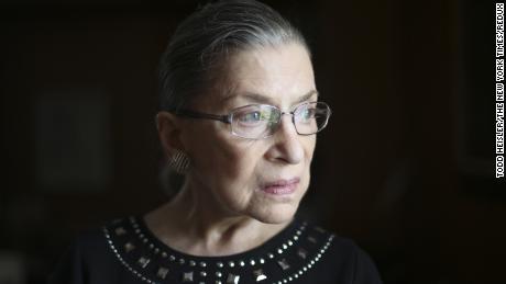 Justice Ruth Bader Ginsburg in her chambers in Washington, Aug. 23, 2013. Ginsburg on July 14, 2016, apologized for her recent remarks about the candidacy of Donald Trump, saying &quot;On reflection, my recent remarks in response to press inquiries were ill-advised, and I regret making them.&quot; 