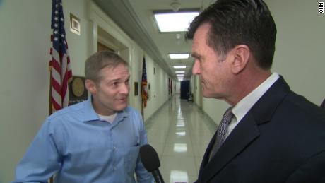 Jim Jordan, left, told CNN&#39;s Drew Griffin that as an assistant wrestling coach at OSU he was not aware of allegations of abuse by the team doctor.