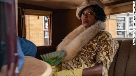 Ma Rainey&#39;s Black Bottom (2020): Viola Davis as Ma Rainey. Cr. David Lee / Netflix
