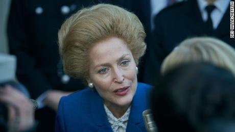 Gillian Anderson as Margaret Thatcher in season four of Netflix&#39;s The Crown