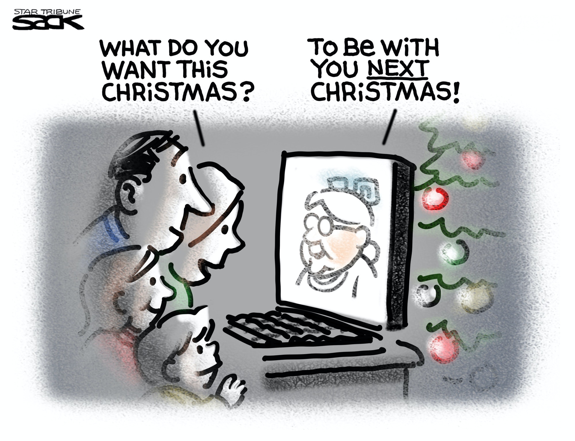 Sack cartoon: The best Christmas gift