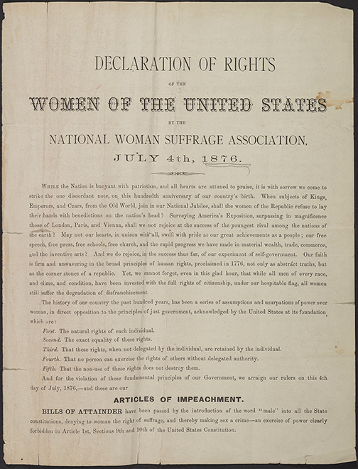 Women’s Declaration of Rights