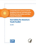 Image of front cover of the Sun Safety for America's Youth Toolkit