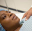Doctor consoling patient before surgery